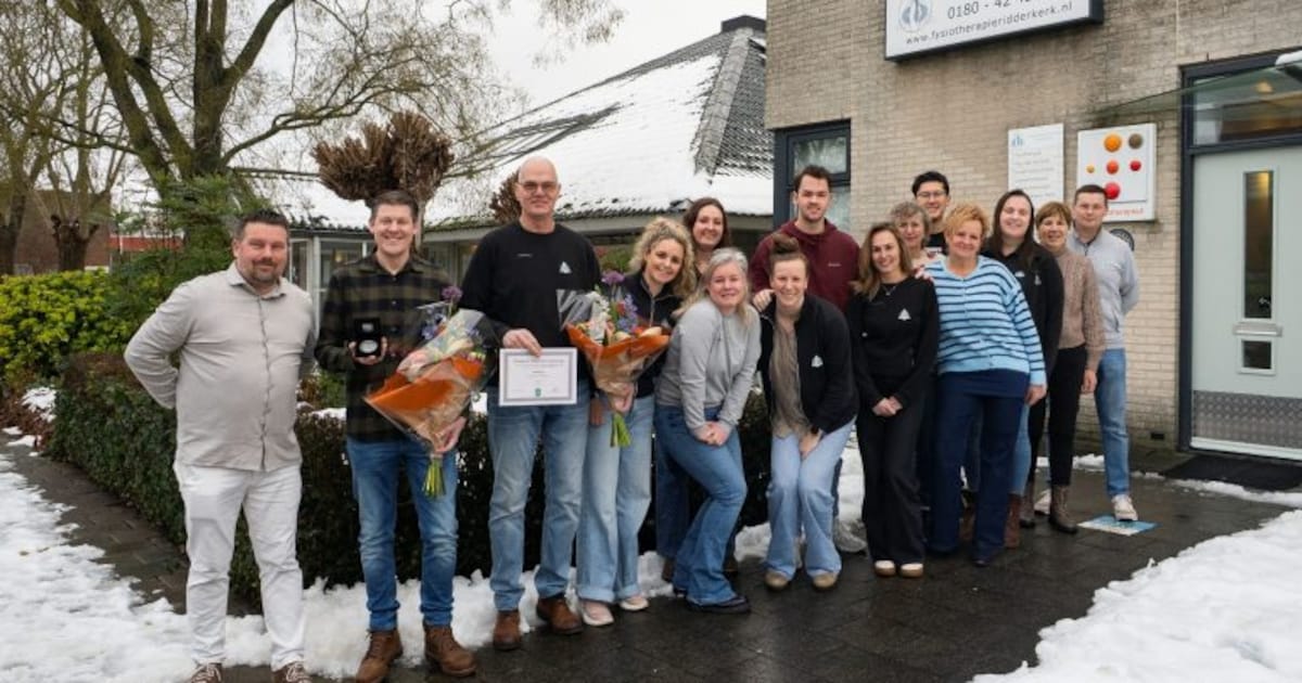 Fysiotherapie Ridderkerk ontvangt zilveren ondernemerspenning van de gemeente