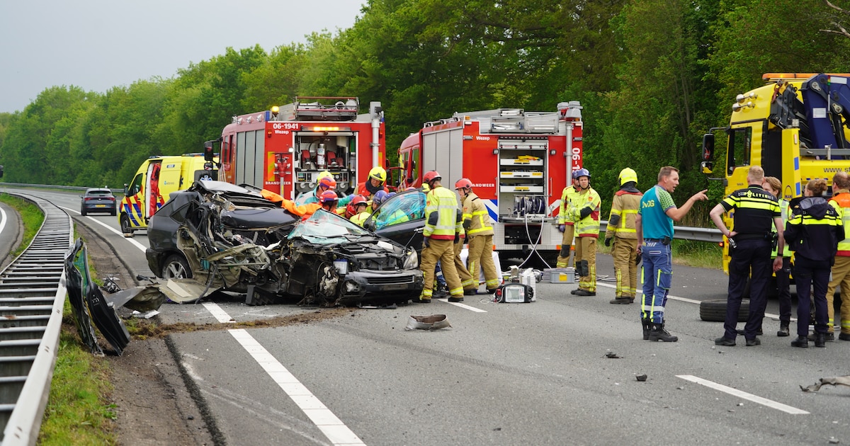 Automobilist (45) mogelijk onder invloed bij ernstig ongeluk op A28