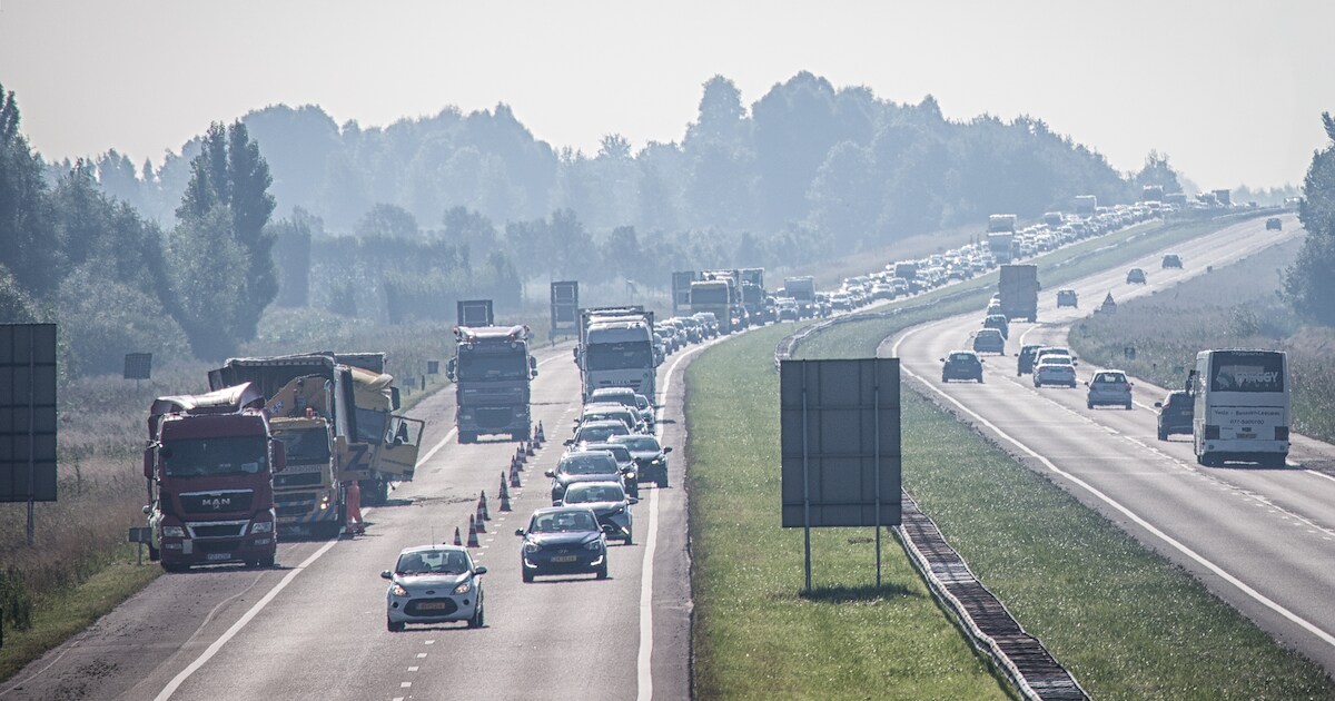 Situatie op de weg: korte file op A58 Zeeland in opgelost, code geel ...