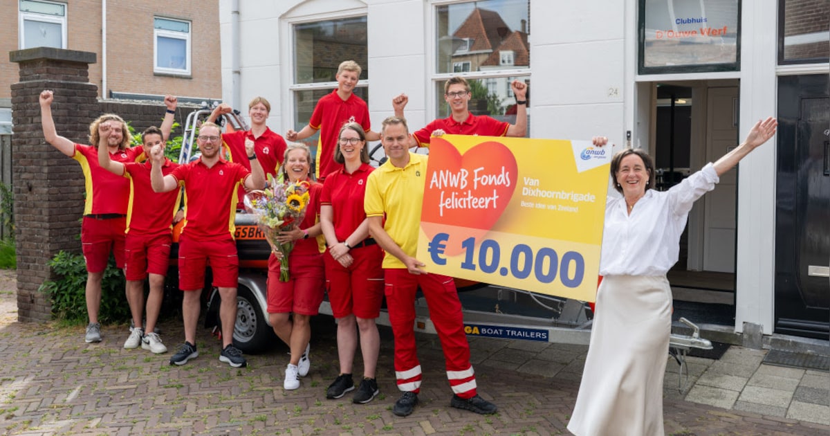 Middelburgse Van Dixhoornbrigade wint cheque ter waarde van 10.000 euro dankzij actie ANWB Fonds
