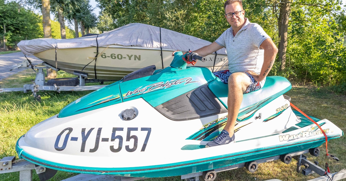 Op camping Veerse Meer zitten Natacha en Joeri liever op het water dan bij de caravan: ‘De ultieme v