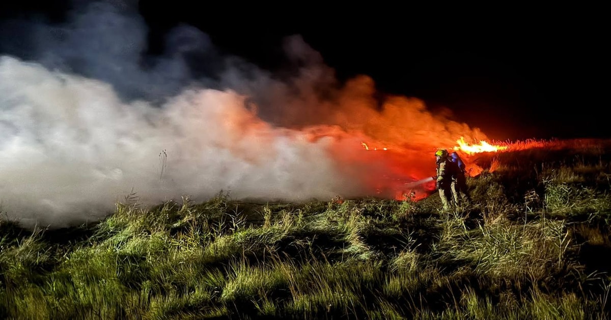 Wéér brand op Zeedijk bij Westkapelle