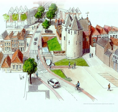 De brug terug bij de Gevangenpoort in Bergen op Zoom? Deze stichting denkt dat het wél kan
