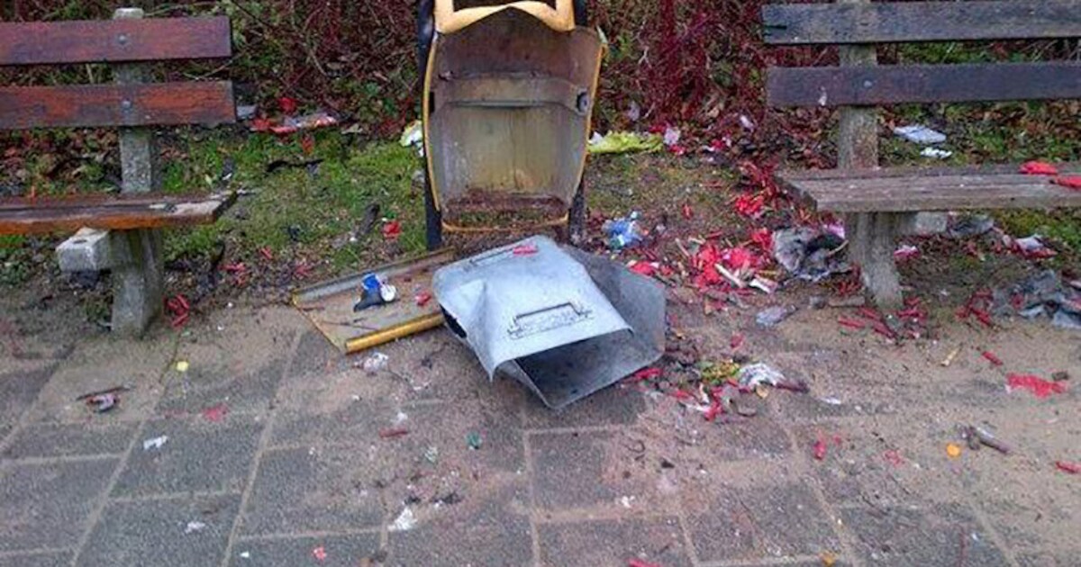 Gemeente Hardinxveld-Giessendam sluit prullenbakken tijdelijk af vanwege vandalisme