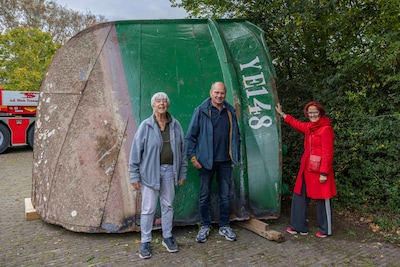 De kop was het enige wat Ria Geluk nog kon redden van heldenschip YE-4
