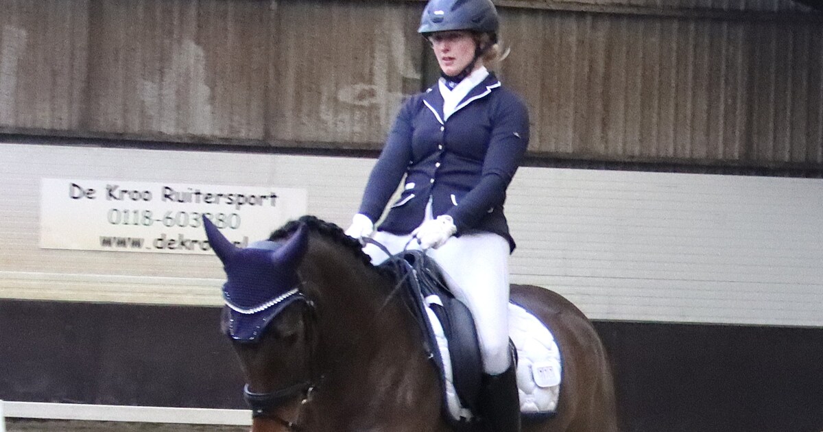 Helena Ysebaert en haar merrie Olive beginnen het nieuwe jaar goed in Heinkenszand