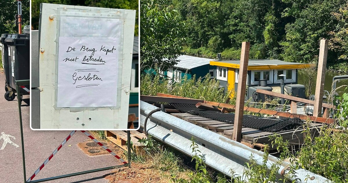 Brug van Poezenboot in Gent stort in, boot blijft gesloten: “We weten ...
