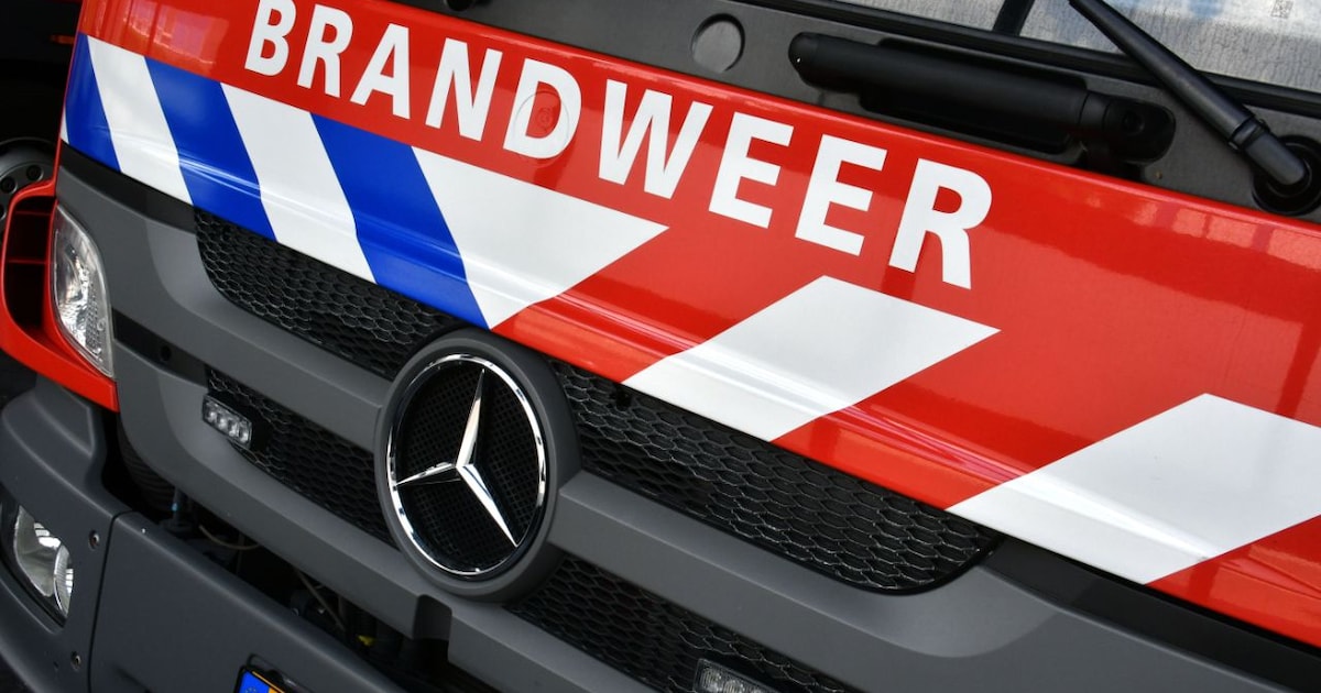 Brand in badkamer in Kwadendamme, bewoners buiten