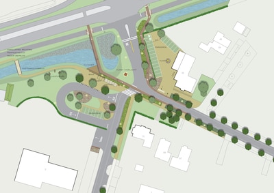 Entree van Oosterland krijgt kunst, nieuwe bomen en een voetgangersbrug