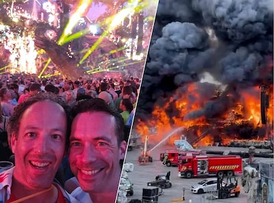 Ivo (44) ziet ‘zijn’ Tomorrowland in vlammen opgaan: ‘Bizar dat het toch doorgaat’