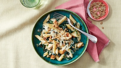Wat Eten We Vandaag: Pasta met spinazie en kip