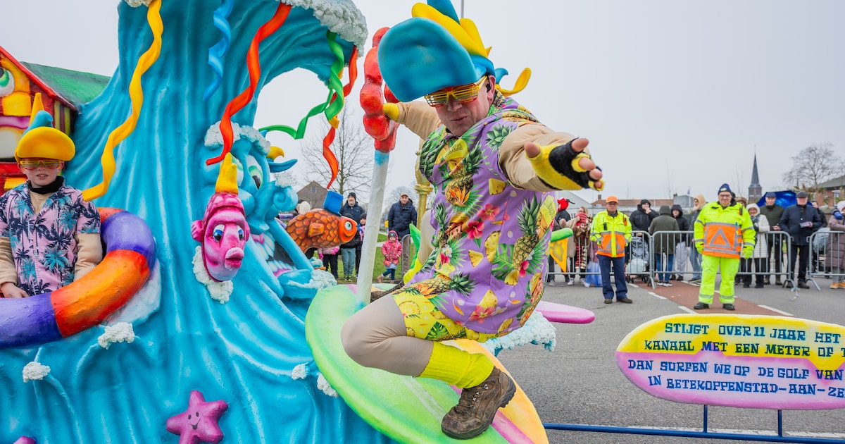 In Sas van Gent vierden ze carnaval in de sneeuw, nog zeldzamer dan witte kerst: 'Nooit eerder meege