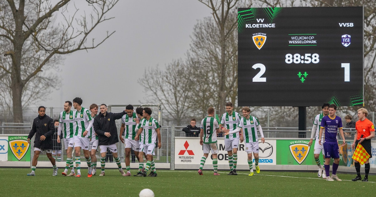 Kloetinge speelt tegen VVSB het chagrijn van zich af: ‘Vandaag waren we volle bak met elkaar aan het