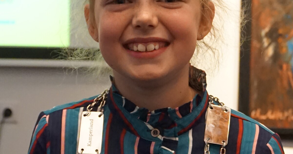 Mares (9) is de eerste kinderburgemeester van Noord-Beveland