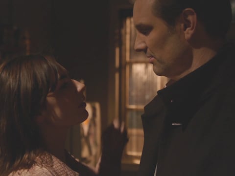 Merel Verduyn (Sophie Bouquet) en Stefano Sanders (Bas Muijs)