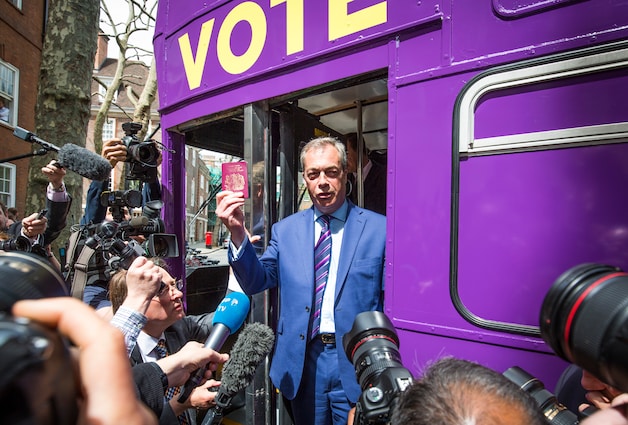 Nigel Farage, de nieuwe premier van Engeland? Of toch maar niet ...