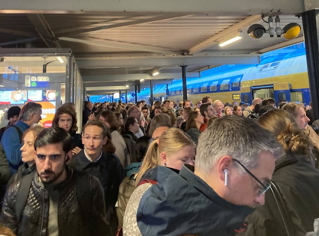 Treinverkeer rond Gouda hervat na persoon op spoor, drukte op station ...
