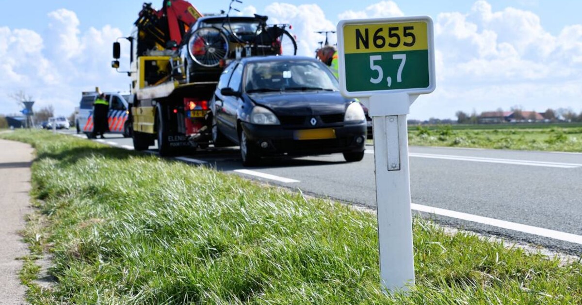 Verkeershinder door kop-staartbotsing Kerkwerve