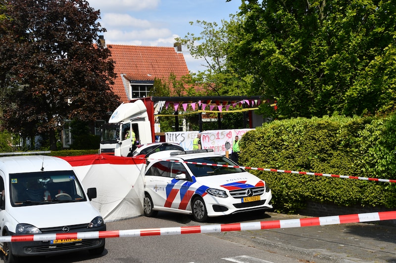 De recherche doet onderzoek na het tragische ongeval in Yerseke.