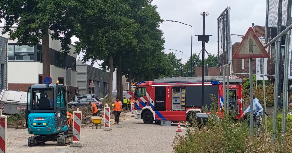 Gaslekkage op Kelvinring in Alblasserdam | Foto