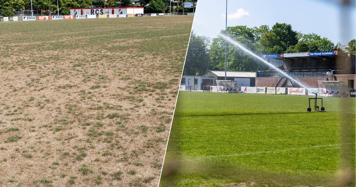 ‘Regen is de oplossing’, voetbalclubs weer in de knel door droge velden