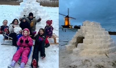 Zierikzeese kinderen bouwen Zeeuwse iglo