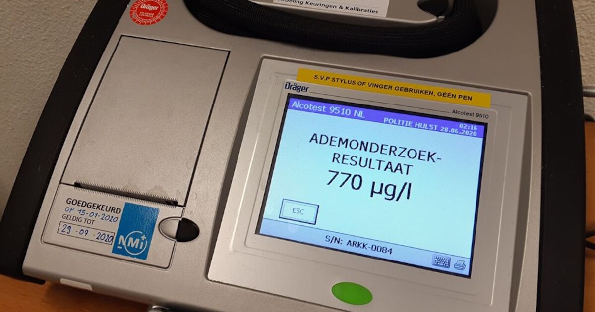 Belg dronken achter het stuur in Clinge