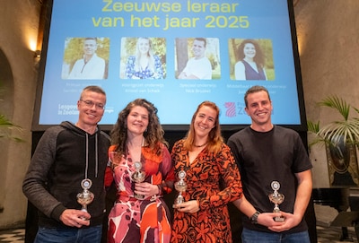 Dit zijn de vier Zeeuwse Leraren van het Jaar 2025: 'Het mooiste beroep dat er is'