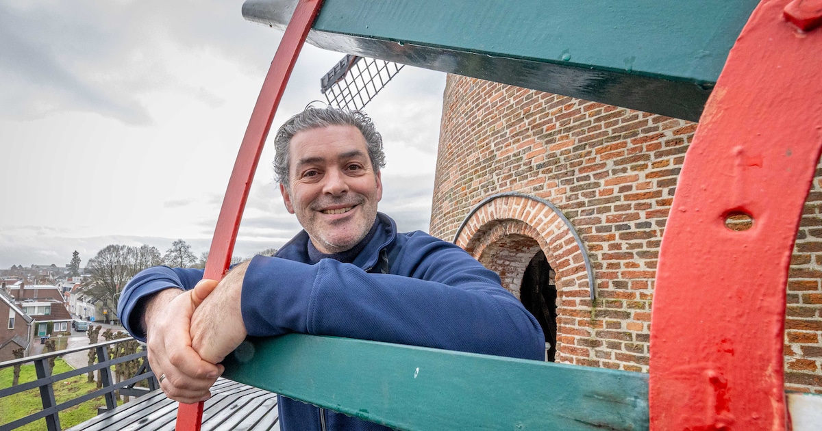 Met zijn nieuwe baan maakt Jasper zich hard voor alle 77 Zeeuwse molens: ‘Een molen moet draaien’