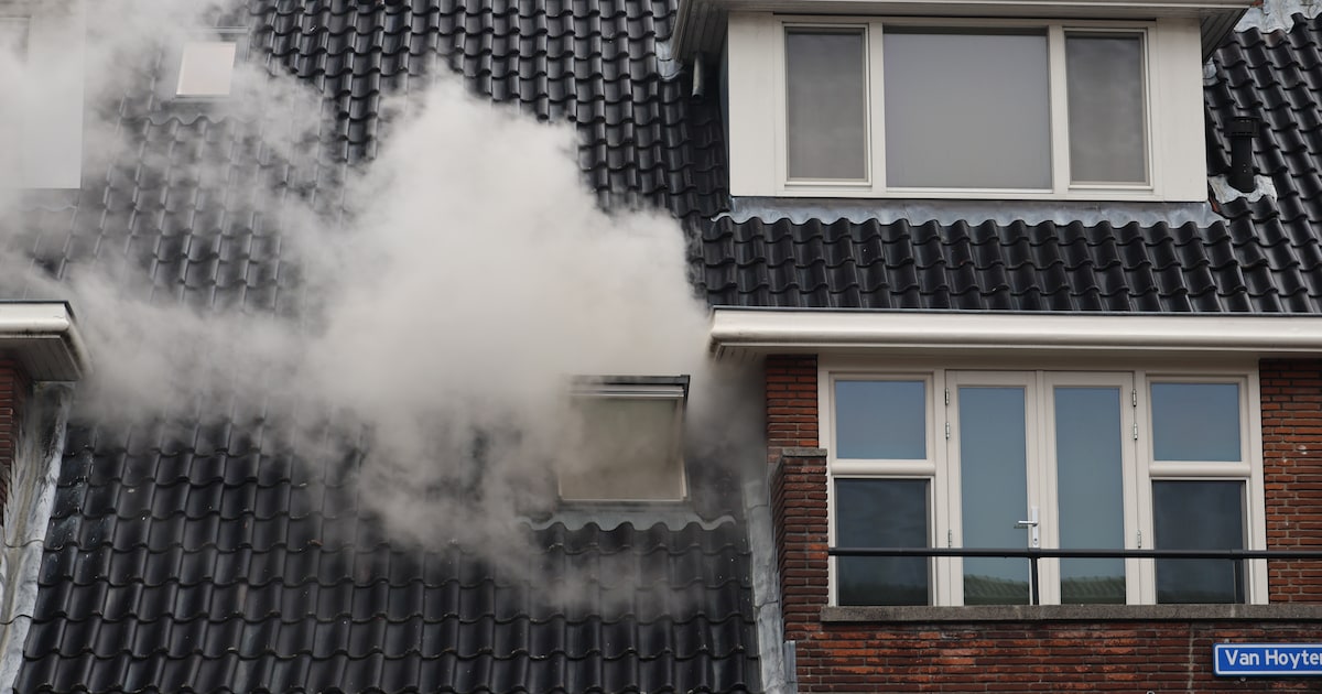 Keukenbrand op Van Hoytemalaan in Rotterdam